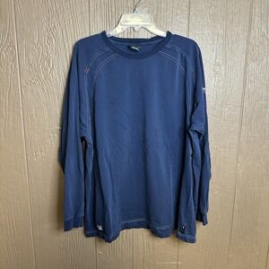 ARIAT FR Shirt Long Sleeve Crew Sz XXL Mens Blue Fire Flame Resistant Cat 2 2112